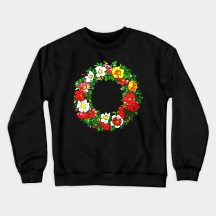 Flower Wreath Crewneck Sweatshirt